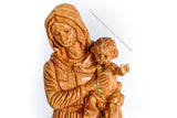 Our Lady and Baby Jesus Large Olive Wood statue from The Bethlehem Nativity Group, tbng . www.tbng.co.uk