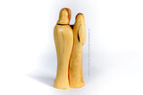 Hand made Olive Wood Holy family Statue from The Bethlehem Nativity Group . www.tbng.co.uk