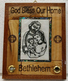 Hand Made Olive Wood&Mother Of Pearl Last Supper wall Plaque From Bethlehem,Holy Land