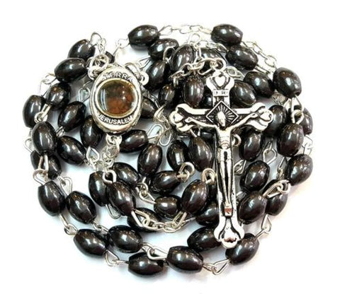 Solid silver sale rosary beads